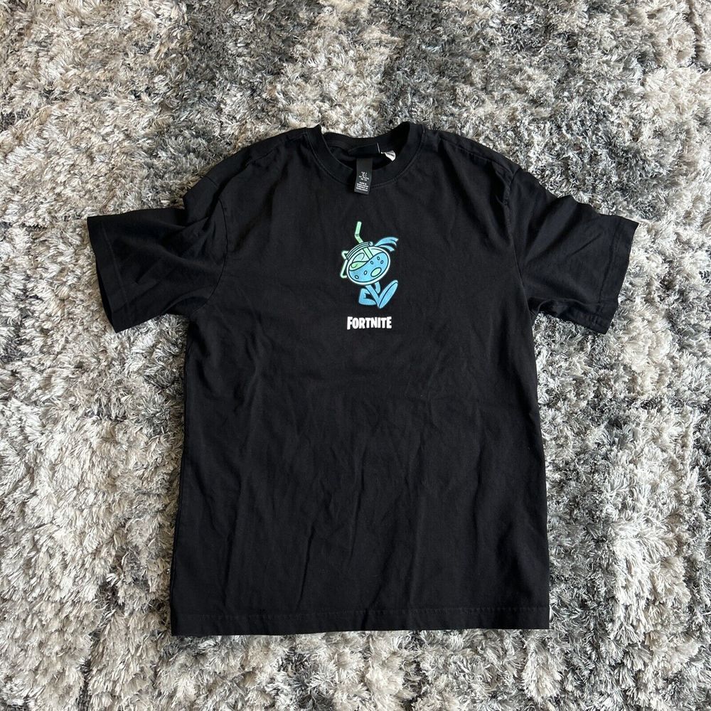 Rare‎ Men's Size Small S H&M Fortnite & H&M Collab Big Pot Graphic Grail T-Shirt